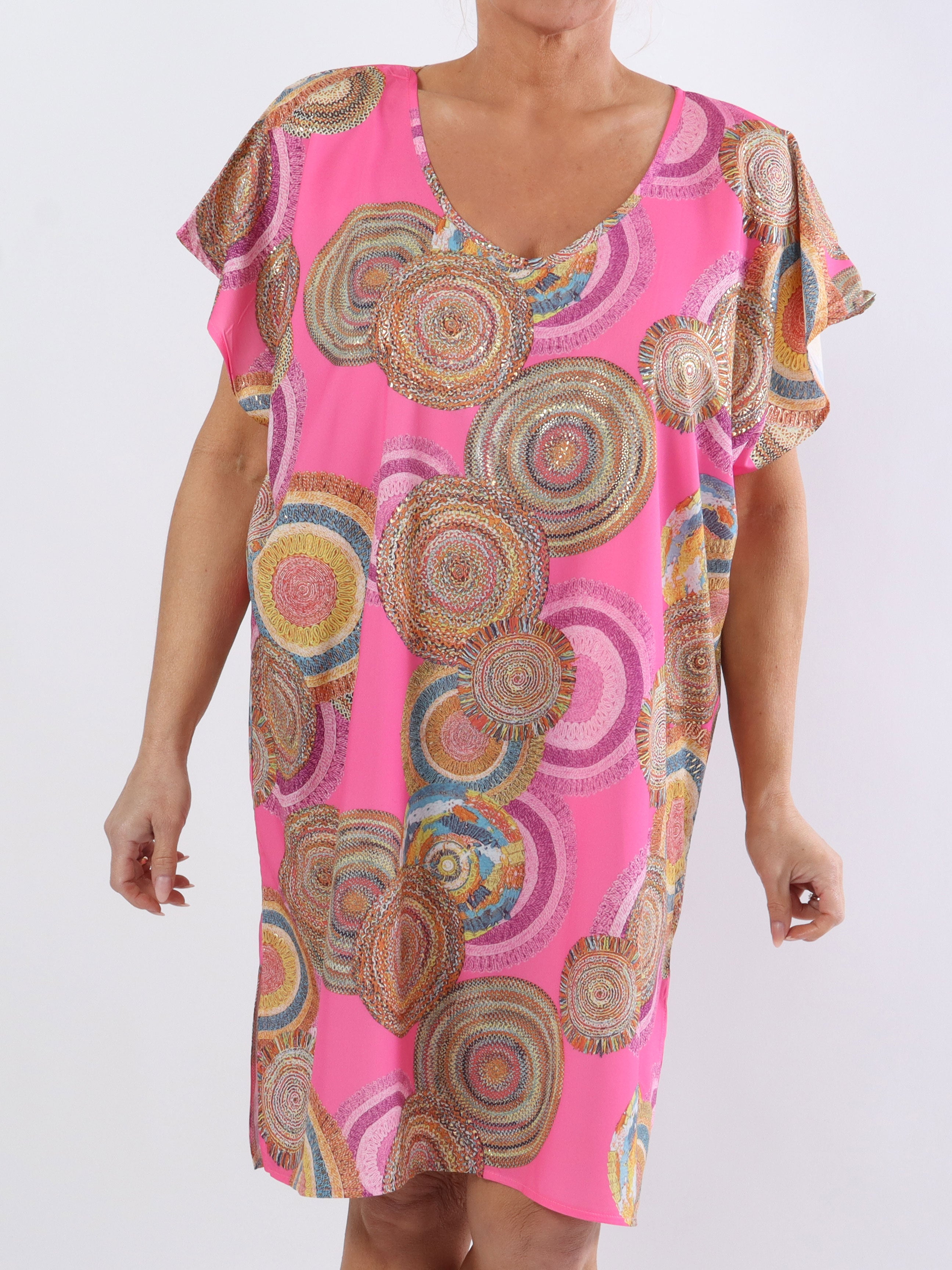 Helena - Let og luftig plus size kjole i silke